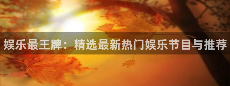 彩神vii官方：娱乐最王牌：精选最新热门娱乐节目与推荐